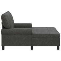 Chaise Lounge con cuscino Nero 91 x 157 x 91 cm PU Antico 42022917