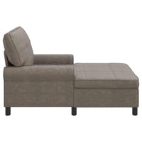 Chaise Lounge con cuscino Grigio 91 x 157 x 91 cm PU Antico 42022919