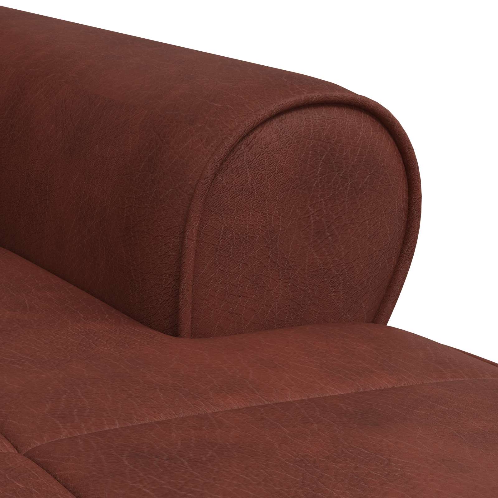 Chaise Lounge Marrone Lucido 91 x 157 x 91 cm PU Antico 42022920