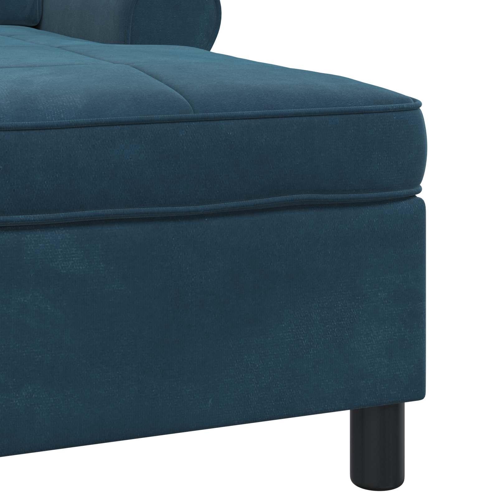Chaise Lounge con cuscino Blu 91 x 157 x 91 cm Velluto 42022921