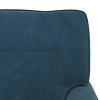 Chaise Lounge con cuscino Blu 91 x 157 x 91 cm Velluto 42022921