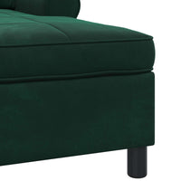 Chaise Lounge con cuscino Verde Scuro 91 x 157 x 91 cm Velluto 42022924