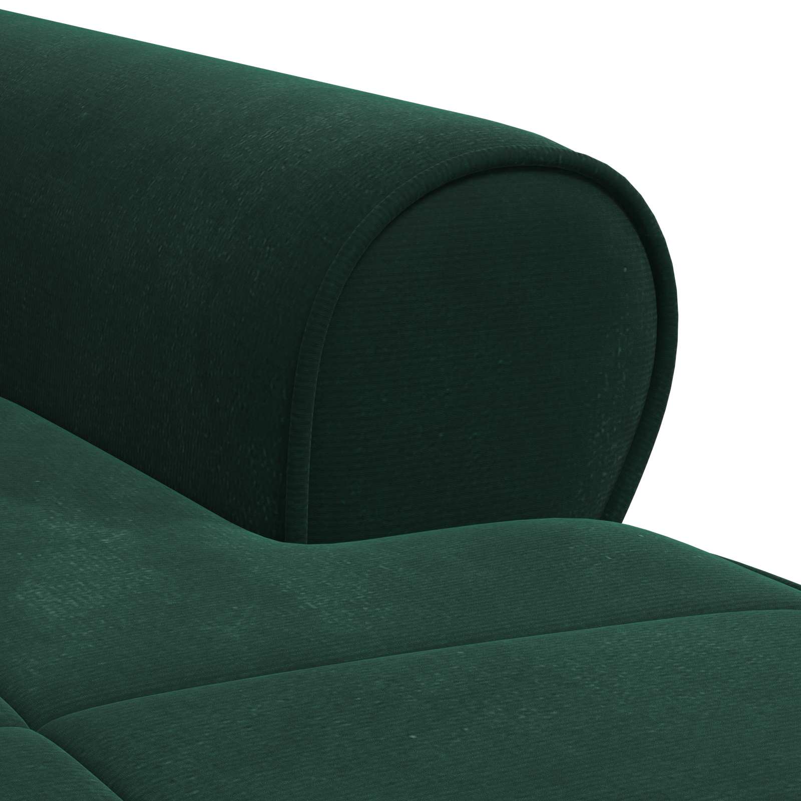 Chaise Lounge con cuscino Verde Scuro 91 x 157 x 91 cm Velluto 42022924