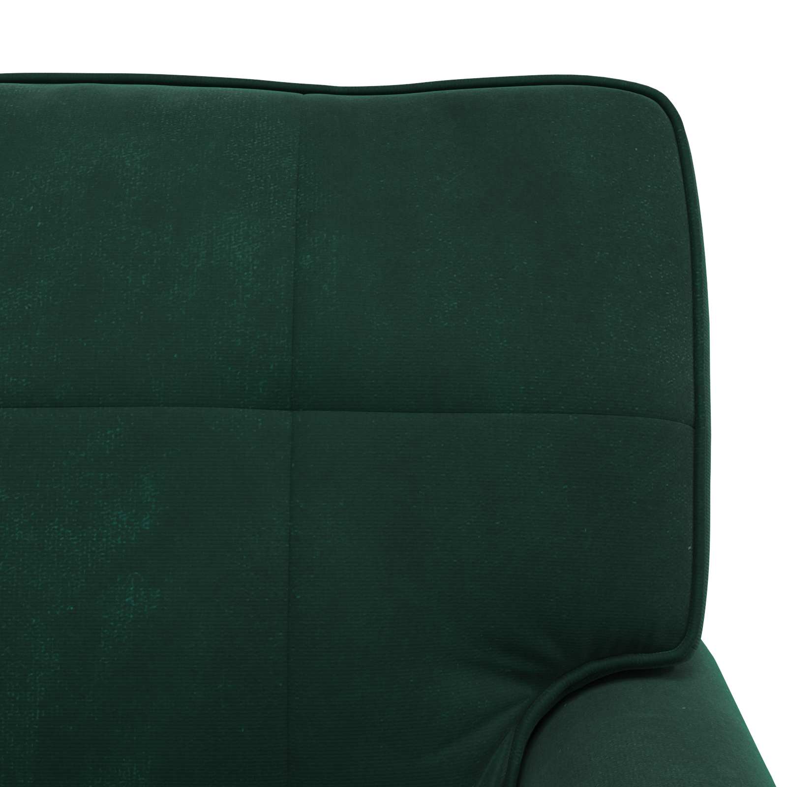 Chaise Lounge con cuscino Verde Scuro 91 x 157 x 91 cm Velluto 42022924