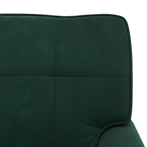 Chaise Lounge con cuscino Verde Scuro 91 x 157 x 91 cm Velluto 42022924