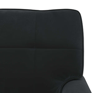 Chaise Lounge con cuscino Nero 91 x 157 x 91 cm Velluto 42022927