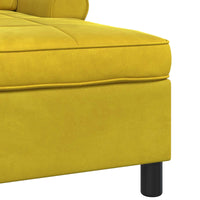 Chaise Lounge con cuscino Giallo 91 x 157 x 91 cm Velluto 42022928