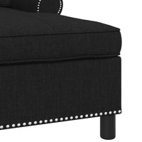 Chaise Lounge con cuscino Nero 91 x 157 x 91 cm Tessuto 42022932