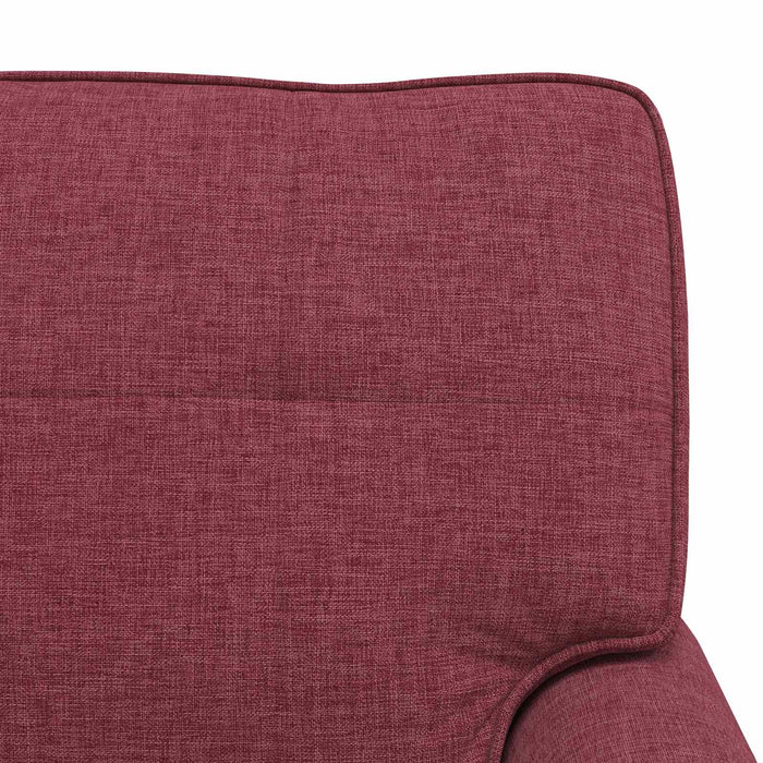 Chaise Lounge con cuscino Rosso Vino 91 x 157 x 91 cm Tessuto 42022933