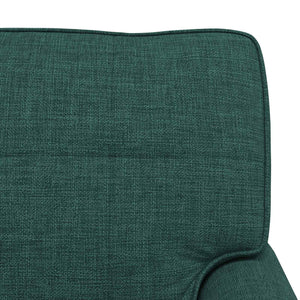 Chaise Lounge con cuscino Verde Scuro 91 x 157 x 91 cm Tessuto 42022934