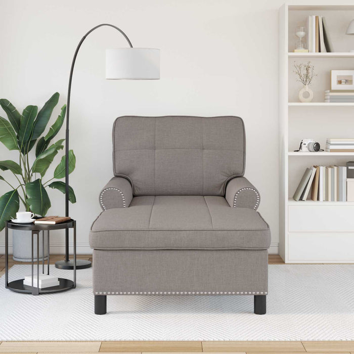 Chaise Lounge con cuscino Talpa 91 x 157 x 91 cm Tessuto 42022935