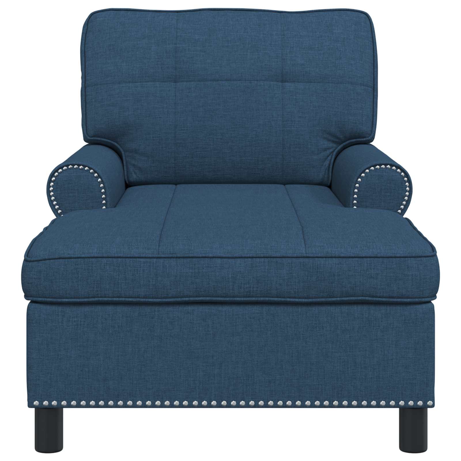 Chaise Lounge con cuscino Blu 91 x 157 x 91 cm Tessuto 42022937