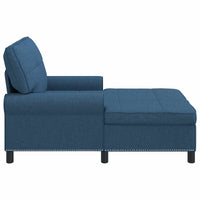 Chaise Lounge con cuscino Blu 91 x 157 x 91 cm Tessuto 42022937