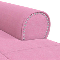 Chaise Lounge con cuscino Rosa 91 x 157 x 91 cm Tessuto 42022938