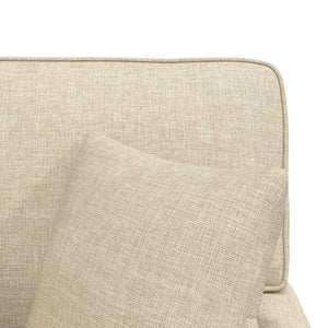 Chaise Longe con Gonna Crema 91 x 157 x 91 cm Tessuto 42022945