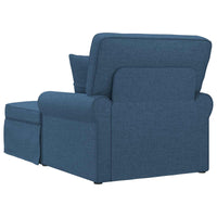 Chaise Longe con Gonna con cuscino Blu 91 x 157 x 91 cm Tessuto 42022946