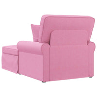 Chaise Longe con Gonna Rosa 91 x 157 x 91 cm Tessuto 42022947
