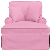 Chaise Longe con Gonna Rosa 91 x 157 x 91 cm Tessuto 42022947