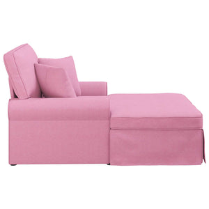 Chaise Longe con Gonna Rosa 91 x 157 x 91 cm Tessuto 42022947