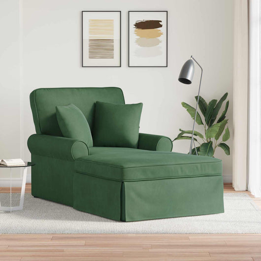 Chaise Longe con Gonna Verde Giungla 91 x 157 x 91 cm 42022952