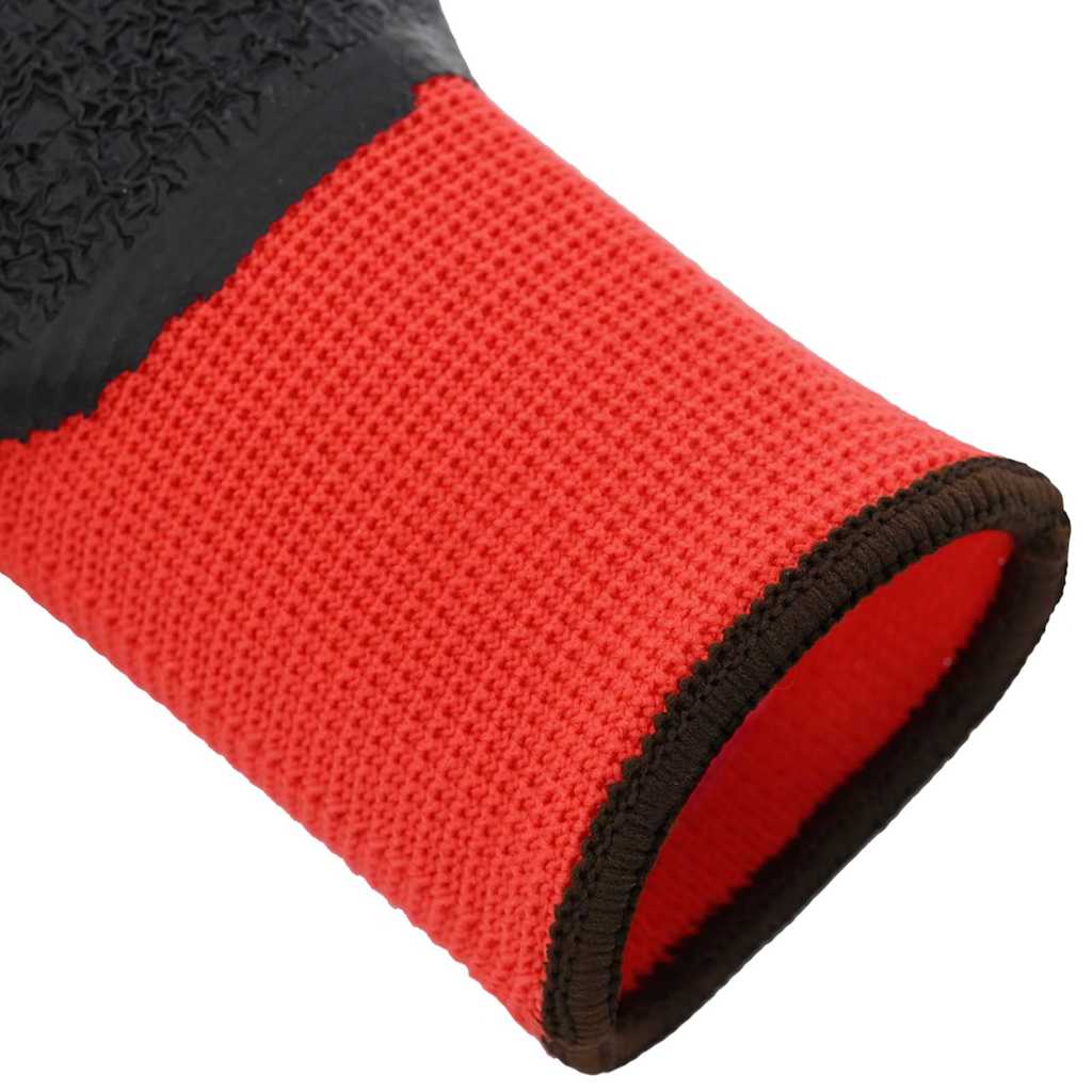 Guanti da Lavoro 24 pcs Rosso e Nero 8 / m 42020693