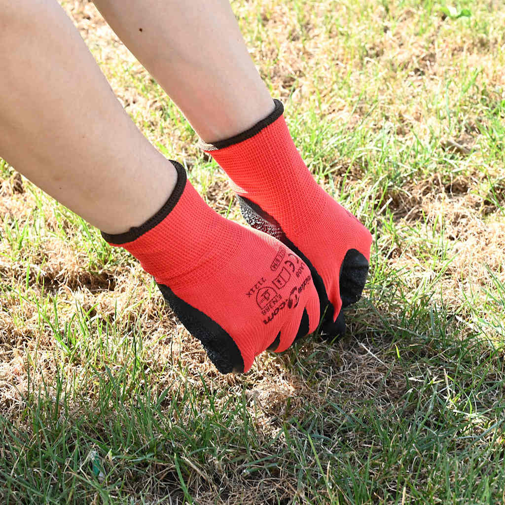 Guanti da Lavoro 12 pcs Rosso e Nero 9 / l 42020694