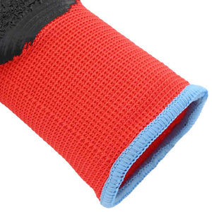 Guanti da Lavoro 24 pcs Rosso e Nero 9 / l 42020695