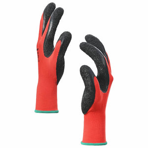 Guanti da Lavoro 12 pcs Rosso e Nero 11 / XXL 42020698