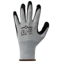 Guanti da Lavoro 24 pcs Grigio e Nero 8 / m Poliestere 42020703