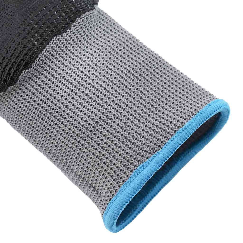 Guanti da Lavoro 24 pcs Grigio e Nero 9 / l Poliestere 42020705