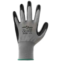 Guanti da Lavoro 24 pcs Grigio e Nero 11 / XXL Poliestere 42020709