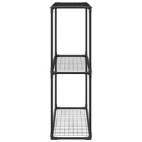 Supporto per piante a 3 livelli Nero 100 x 32 x 102 cm Acciaio 42021341