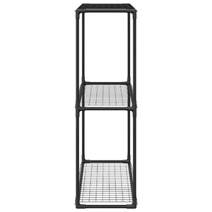Supporto per piante a 3 livelli Nero 100 x 32 x 102 cm Acciaio 42021341