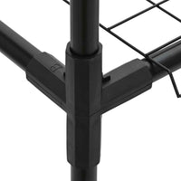 Supporto per piante a 3 livelli Nero 200 x 32 x 104 cm Acciaio 42021342