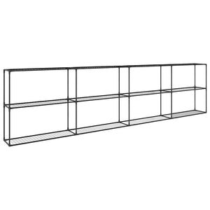 Supporto per piante a 3 livelli Nero 400 x 32 x 104 cm Acciaio 42021343