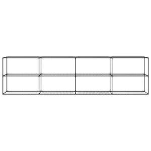 Supporto per piante a 3 livelli Nero 400 x 32 x 104 cm Acciaio 42021343