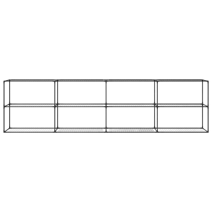 Supporto per piante a 3 livelli Nero 400 x 32 x 104 cm Acciaio 42021343