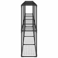 Supporto per piante a 3 livelli Nero 400 x 32 x 104 cm Acciaio 42021343