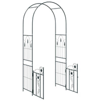 Arco da Giardino Tinta unita Nero 102 x 50 x 218 cm 42021344