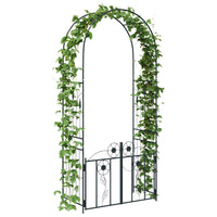 Arco da Giardino Tinta unita Nero 102 x 50 x 218 cm 42021344