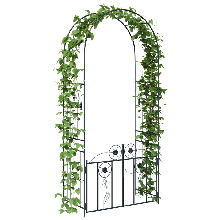 Arco da Giardino Tinta unita Nero 102 x 50 x 218 cm 42021344