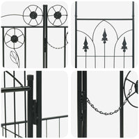 Arco da Giardino Tinta unita Nero 203 x 50 x 218 cm 42021346