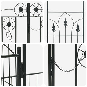Arco da Giardino Tinta unita Nero 203 x 50 x 218 cm 42021346