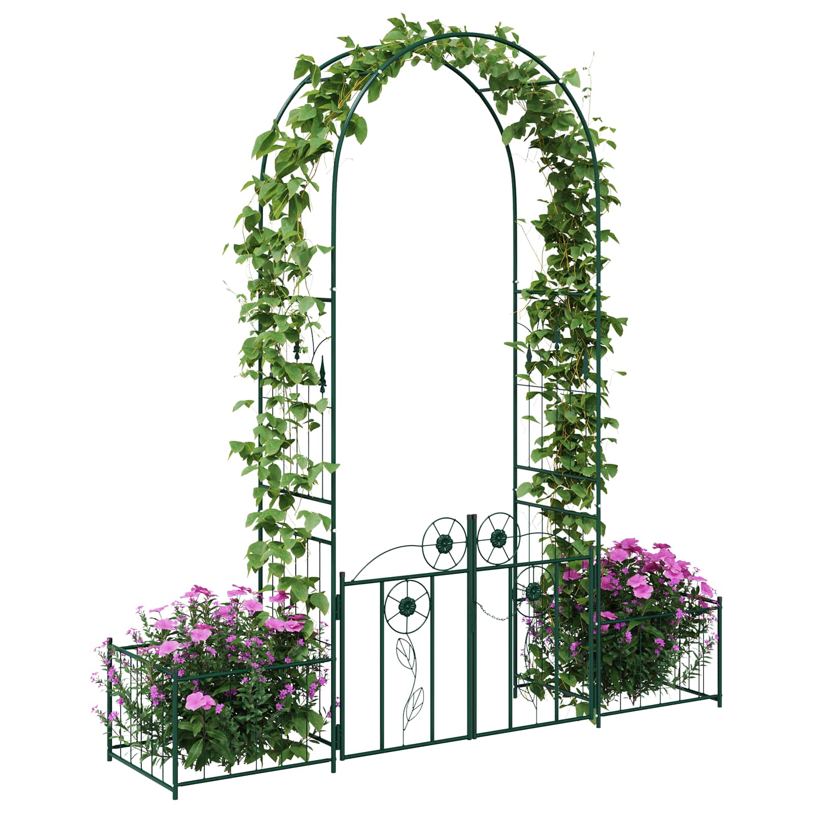 Arco da Giardino Tinta unita Verde 203 x 50 x 218 cm 42021347