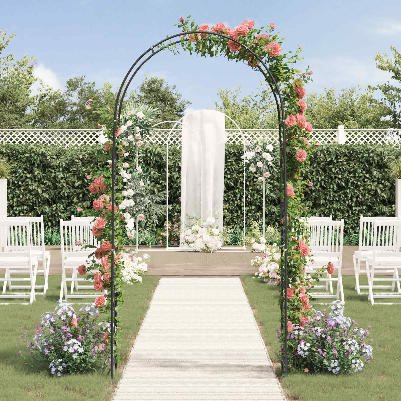 Arco da Giardino Floreale Nero 42021351