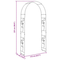 Arco da Giardino Floreale Nero 42021351