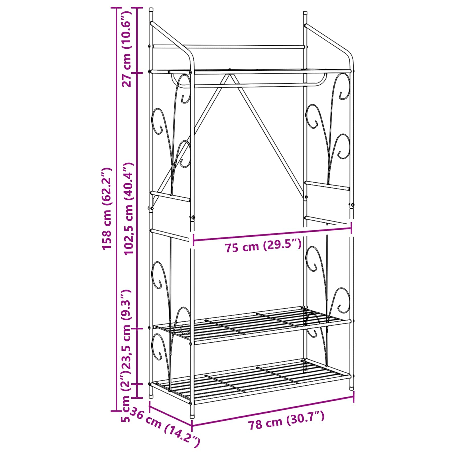 Armadio Aperto Tinta unita 42021353