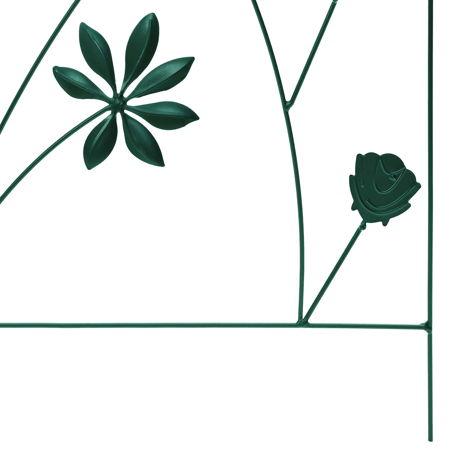 Recinzione per Giardino 3 pcs Verde 112 x 40 cm Acciaio 42021361