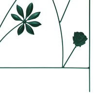 Recinzione per Giardino 3 pcs Verde 112 x 40 cm Acciaio 42021361