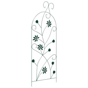 Recinzione per Giardino 3 pcs Verde 112 x 40 cm Acciaio 42021361